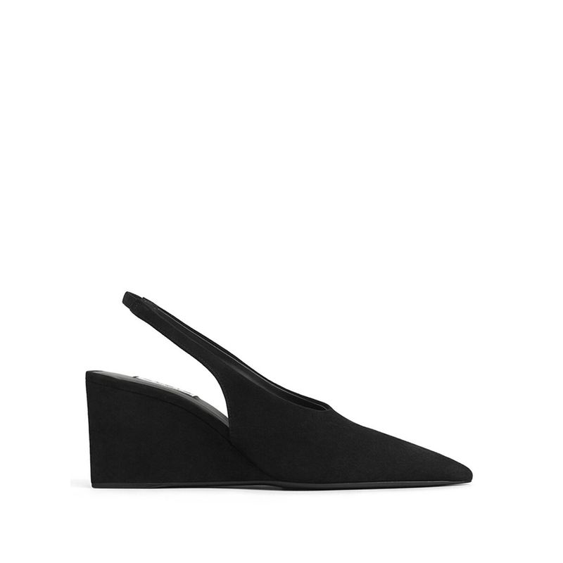Alaia Women Cube Wedge Slingbacks In Suede